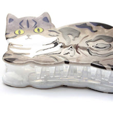 Load image into Gallery viewer, Pearlescent Cat Shaped Hair Clamp
