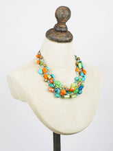 Load image into Gallery viewer, Glass Bead Cluster Necklace
