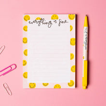Load image into Gallery viewer, Everything is Fine A6 Notepad
