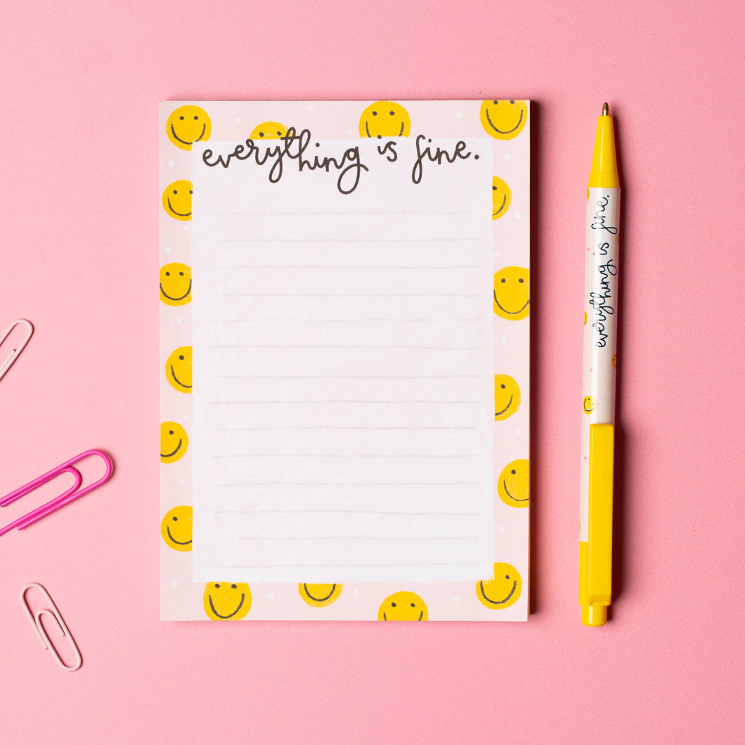 Everything is Fine A6 Notepad