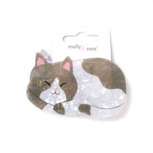 Load image into Gallery viewer, Sleeping Cat Shaped Hair Claw Clamp
