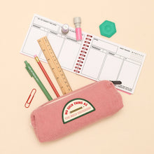 Load image into Gallery viewer, Pink Pencil Case - No Such Thing as Too Much Stationery
