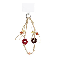 Load image into Gallery viewer, Beige &amp; Tan Beaded Phone Strap
