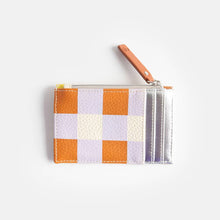 Load image into Gallery viewer, Caroline Gardner Multi Check Cardholder Coin Purse

