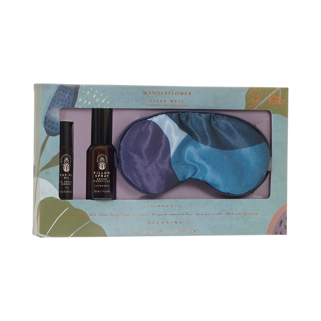 Wanderflower Lavender & Fig Relaxing Sleep Well Set