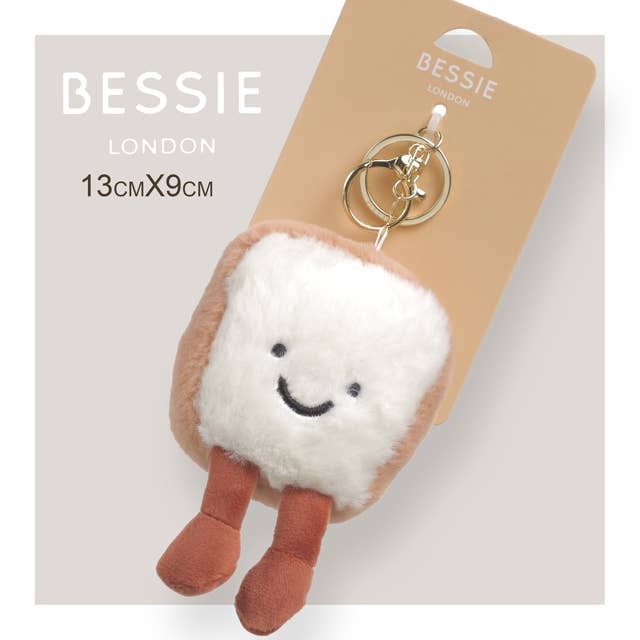 Plush Slice of Toast Bag Charm