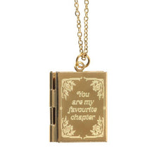 Load image into Gallery viewer, Book Shaped Locket Necklace in Gift Box
