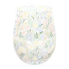 Load image into Gallery viewer, Ditsy Spring Floral Print Stemless Glass
