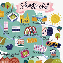 Load image into Gallery viewer, Sheffield Map Print
