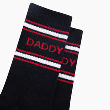 Load image into Gallery viewer, Daddy Organic Cotton Sports Socks in Black
