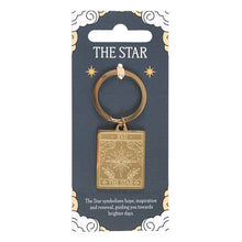 Load image into Gallery viewer, The Star Vintage Tarot Card Keyring
