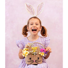 Load image into Gallery viewer, Brown Recycled Paper Bunny Shaped Basket
