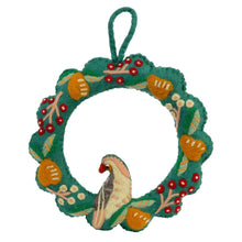 Load image into Gallery viewer, Partridge &amp; Pear Felt Wreath
