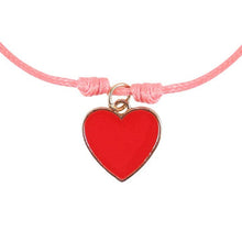 Load image into Gallery viewer, Besties Heart Charm Pair of Friendship Bracelets
