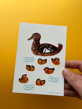Load image into Gallery viewer, Mallard and Ducklings Postcard
