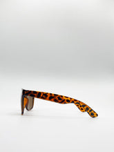 Load image into Gallery viewer, Tortoiseshell Wayfarer Sunglasses with Brown Lenses
