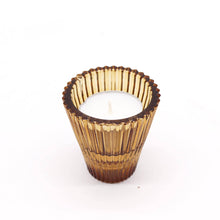 Load image into Gallery viewer, Amber Glass Double Sided Tealight Holder
