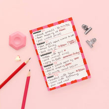 Load image into Gallery viewer, Week Planner A6 Notepad
