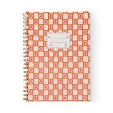 Load image into Gallery viewer, DesignWorks Ink Orange Check A4 Twin Wire Notebook
