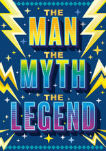 Load image into Gallery viewer, Man, Myth, Legend Greetings Card
