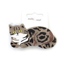 Load image into Gallery viewer, Pearlescent Cat Shaped Hair Clamp
