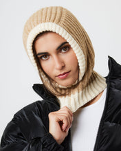 Load image into Gallery viewer, Beige Ribbed Knit Hood
