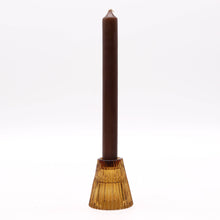 Load image into Gallery viewer, Amber Glass Double Sided Tealight Holder
