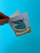 Load image into Gallery viewer, Pigeon Birthday Cake Greetings Card
