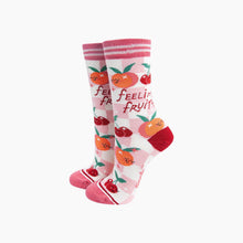 Load image into Gallery viewer, Feeling Fruity Combed Cotton Socks in Cream
