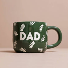 Load image into Gallery viewer, Ceramic Green Leafy Dad Mug

