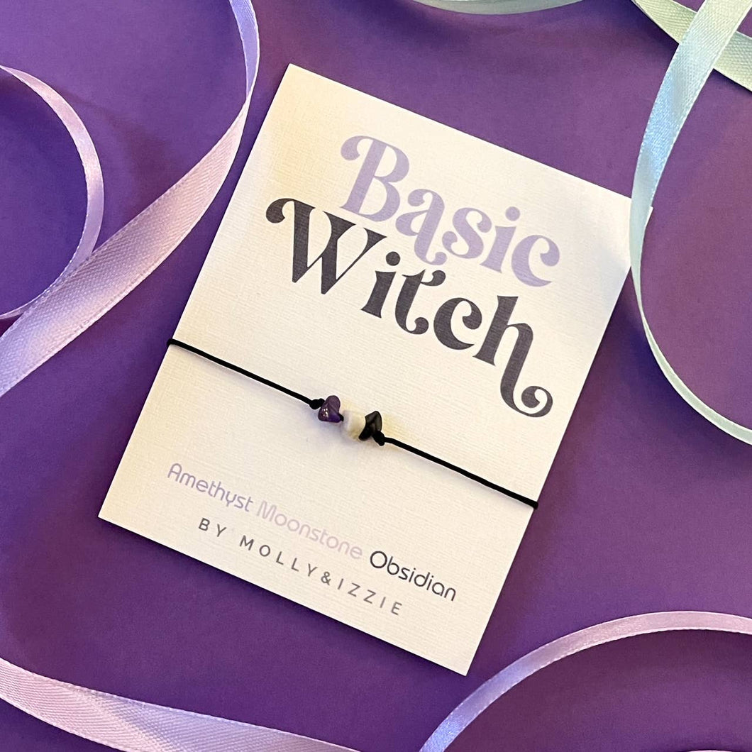 Basic Witch Crystal Charm Bracelet