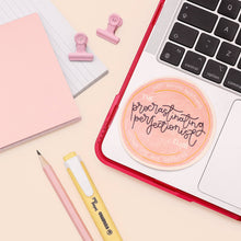 Load image into Gallery viewer, Procrastinating Perfectionist Vinyl Sticker
