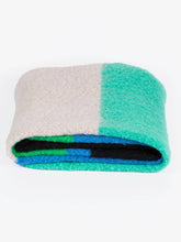 Load image into Gallery viewer, Nellie Blue &amp; Green Colourblock Scarf

