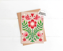Load image into Gallery viewer, Love Birds Greetings Card
