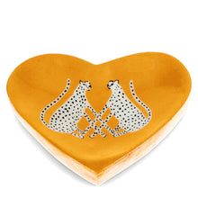 Load image into Gallery viewer, Leopards Wooden Heart-Shaped Trinket Dish

