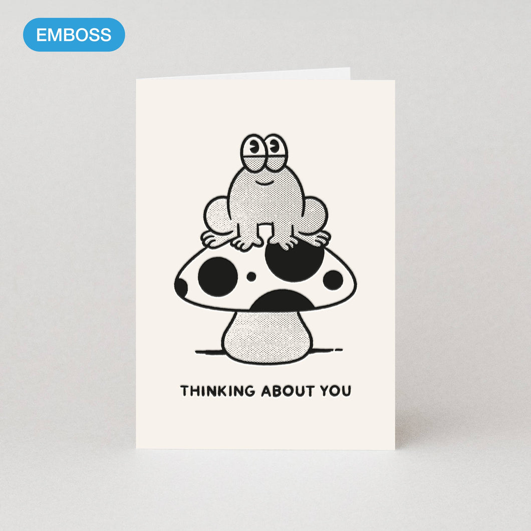 Toad Thinking Of You Greetings Card