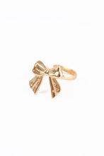 Load image into Gallery viewer, Gold Bow Adjustable Ring
