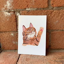 Load image into Gallery viewer, High Five Cat Postcard
