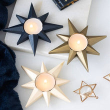 Load image into Gallery viewer, Gold Star Tealight Candle Holder
