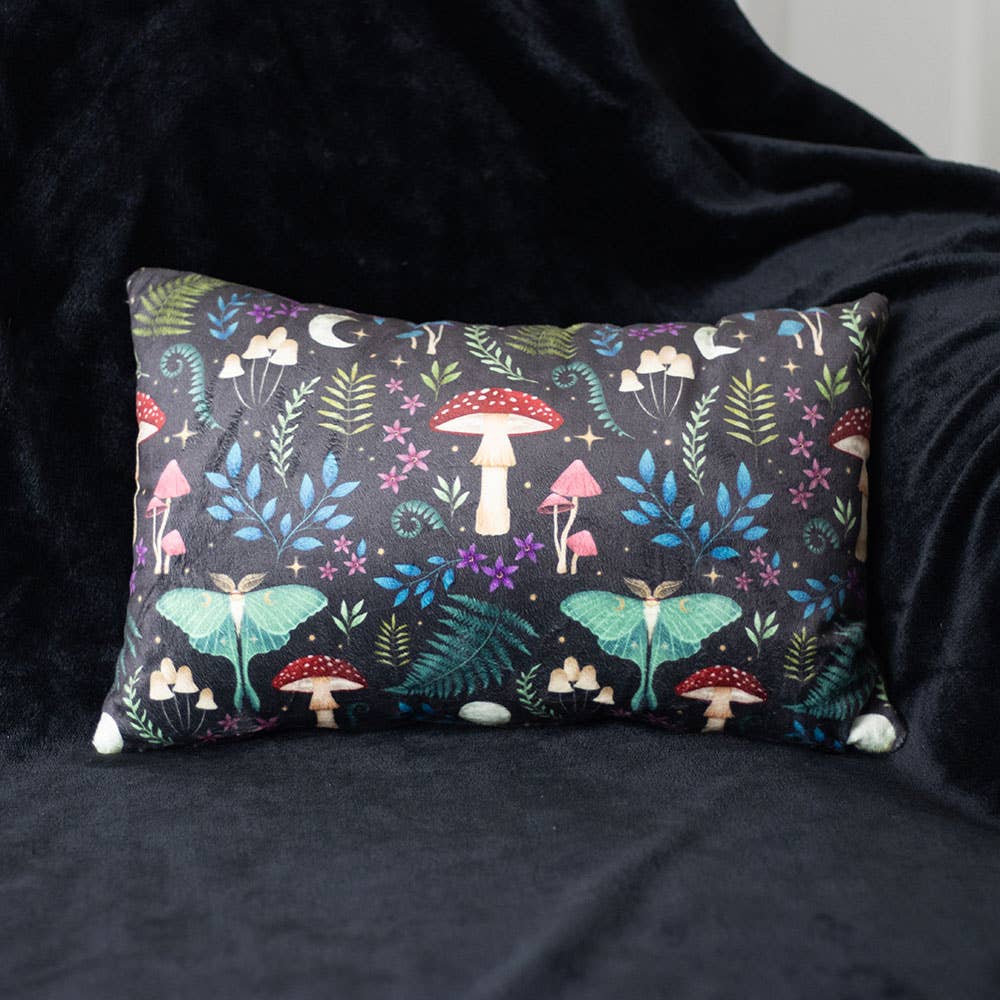 Rectangular Dark Forest Print Cushion