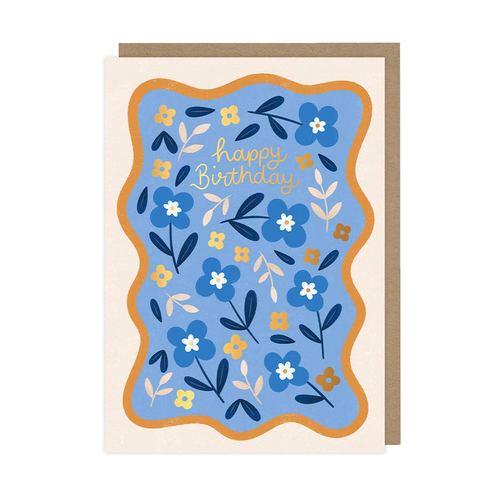 Luxury Floral Birthday Greetings Card