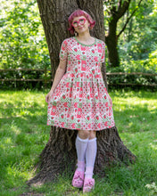 Load image into Gallery viewer, Rebel Romance Strawberry Picnic Stretch Smock Dress
