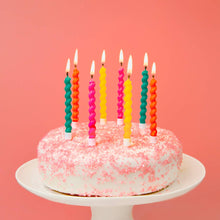 Load image into Gallery viewer, Pack of 8 Twisted Rainbow Birthday Candles
