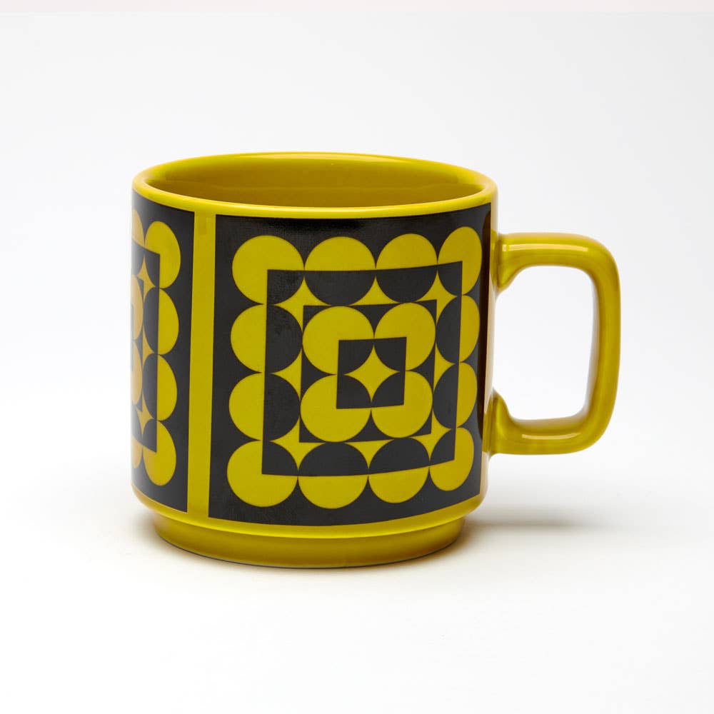 Magpie x Hornsea Mug in Chartreuse Squarcles