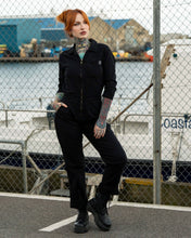 Load image into Gallery viewer, Rebel Romance Jet Black Boiler Suit

