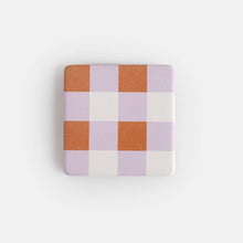Load image into Gallery viewer, Caroline Gardner Multi Check Square Pocket Mirror
