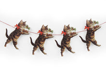 Load image into Gallery viewer, Festive Cat Diecut Garland
