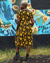 Load image into Gallery viewer, Rebel Romance Celestial Midi Stretch Smock Dress 
