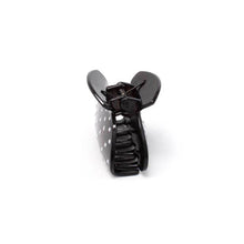 Load image into Gallery viewer, Black &amp; White Polka Dot Hair Claw Clip
