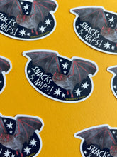 Load image into Gallery viewer, Snacks &amp; Naps Bat Vinyl Sticker
